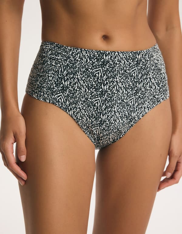 ANTIBES Esotiq højtaljet bikinitrusse | Sort XL