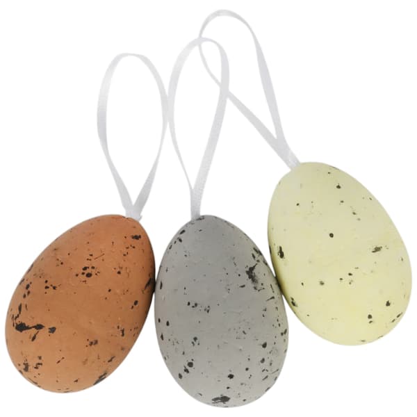 Plastägg fräcka påskägg ägghänge 6 st