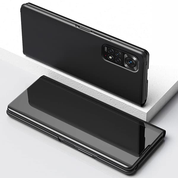 Etui til Xiaomi Redmi Note 11 / 11S, Clear View, sort