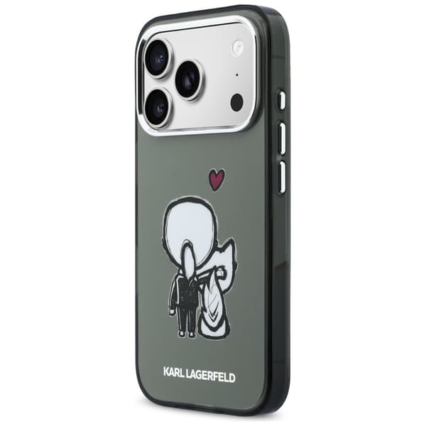 Karl Lagerfeld Karl & Choupette Back MagSafe-etui til iPhone 17 Pro Max, sort