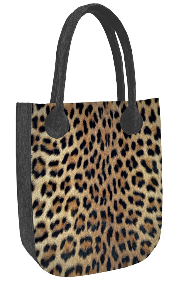 CITY ANTRACITE Leopard filttaske