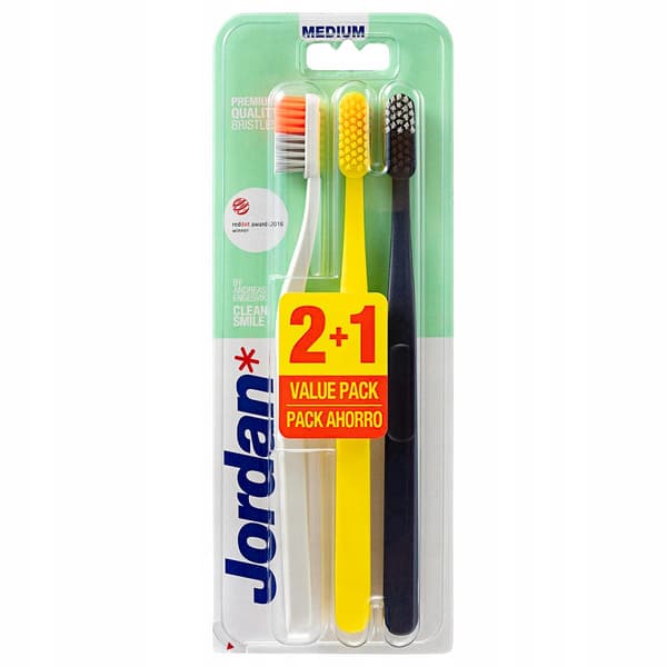 JORDAN Clean Smile tandbørste medium A3
