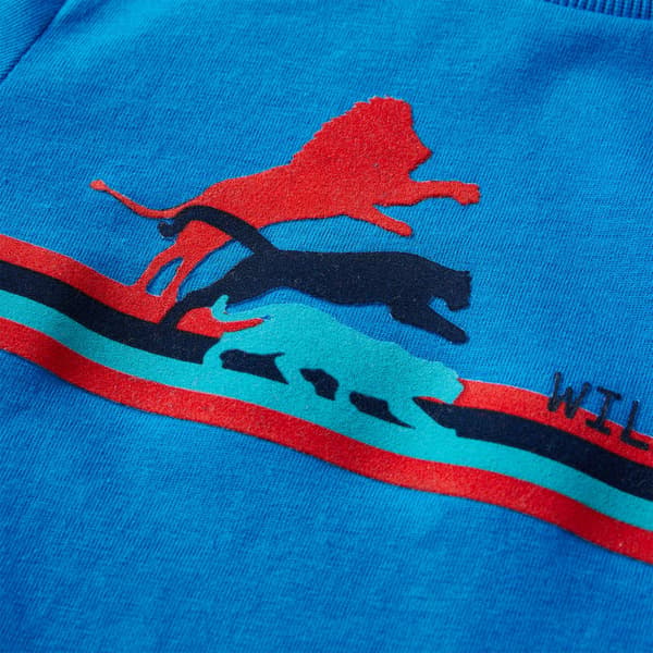 Barn långärmad T-shirt, koboltblå, 104