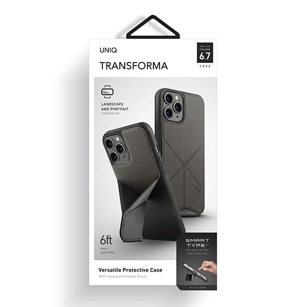 UNIQ Transforma iPhone 12 Pro Max 6,5" cover grå/kulgrå