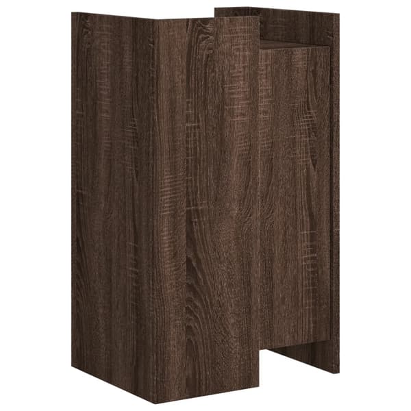 vidaXL skab brunt egetræ 45x35x75 cm træbaseret materiale