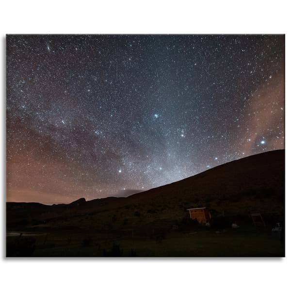 Lærredstryk Rummet Stjernehimmel 100x80