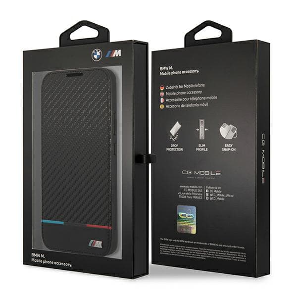 BMW M Collection Triangle Flipfodral till Galaxy S22+, Svart