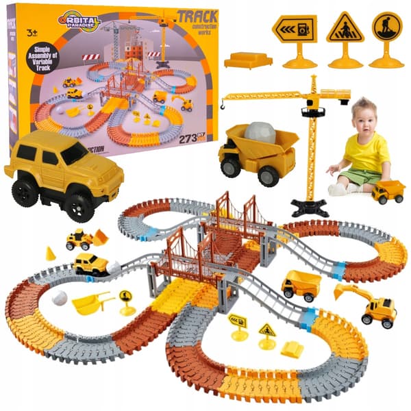 [pacza][5] Bilracingbana 4 fordon krantillbehör Z537