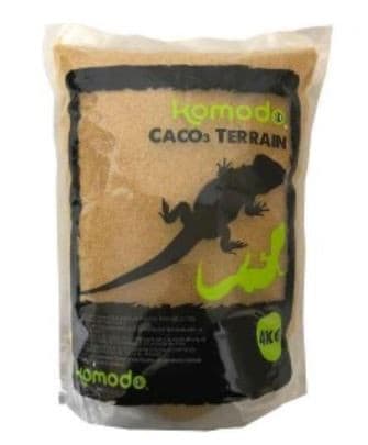 Komodo CaCo3 Sand Caramel - spiseligt sand til krybdyr