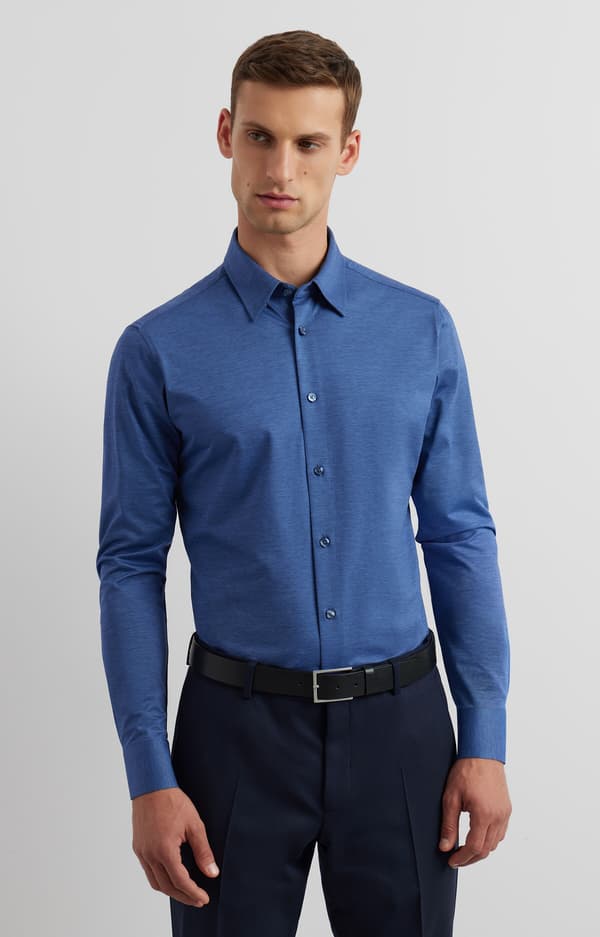 Slim strikskjorte XXL