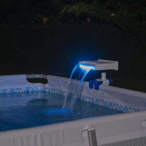 Bestway Flowclear lugnande poolvattenfall med LED-belysning