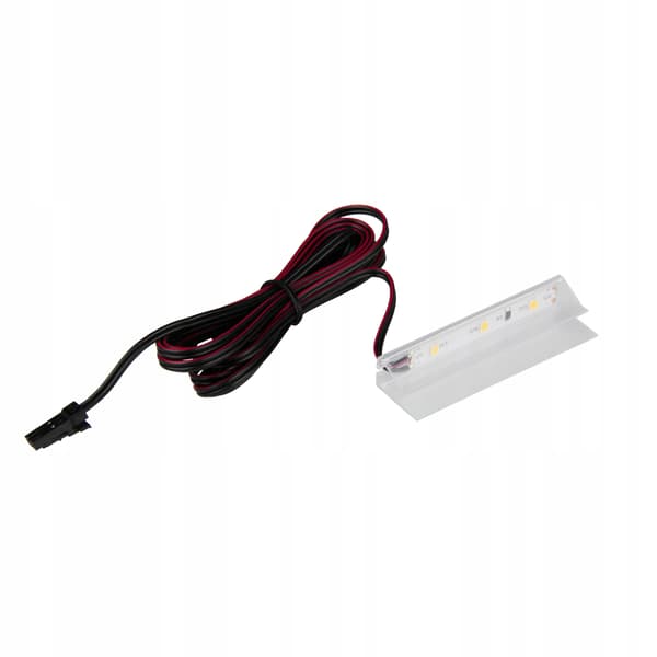 LED PVC-klips til belysning af glashylde, varm farve 2700K