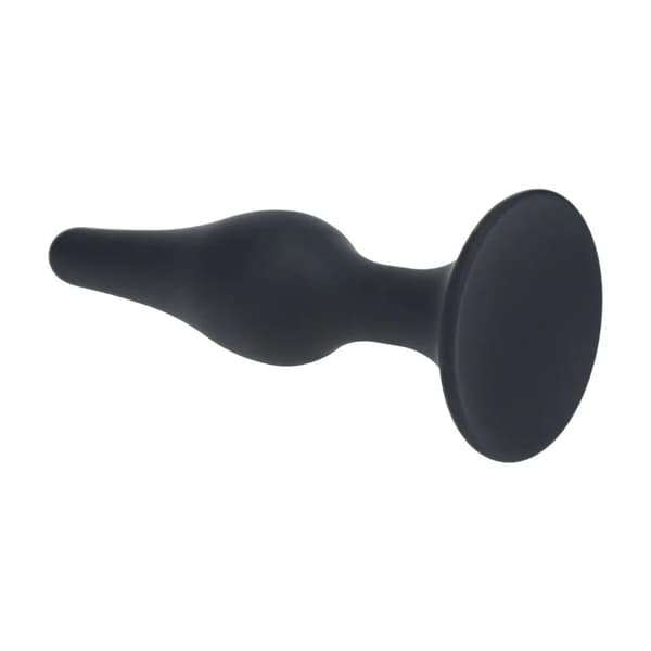 Slank Silikone Analprop - XL - Sort