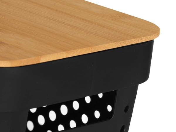 12 cm sort opbevaringskurv