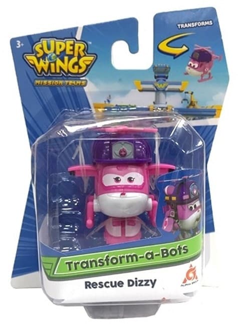 Super Wings robottransformation Dizzy Rescue 5 cm