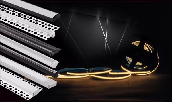 Milky Diffuser til overflademonteret planmonteret profil 2m til LED-strimler