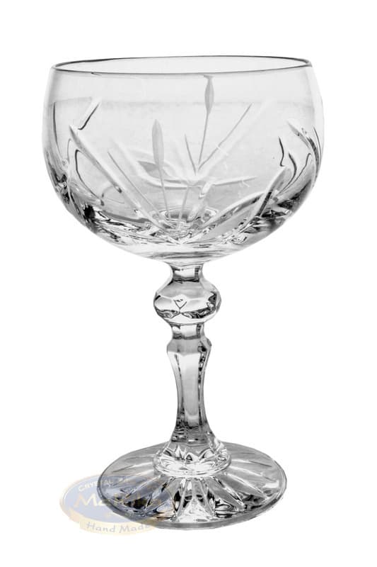 Kristall champagneglas 150ml Frozen Leaf