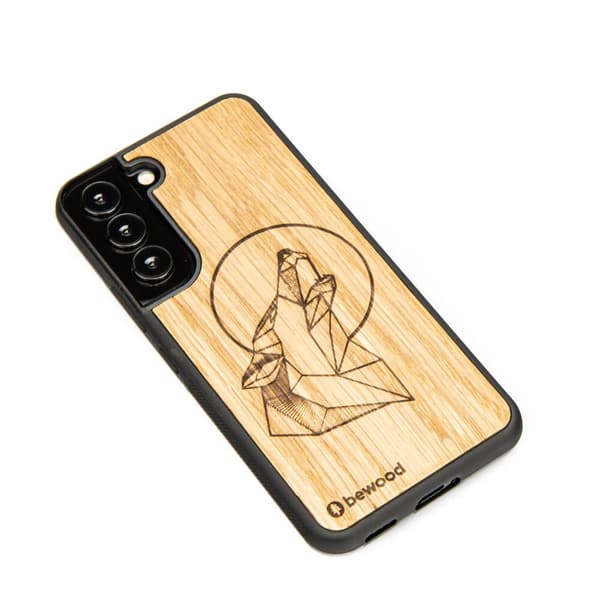 Træcover til Samsung Galaxy S22 WOLF OAK