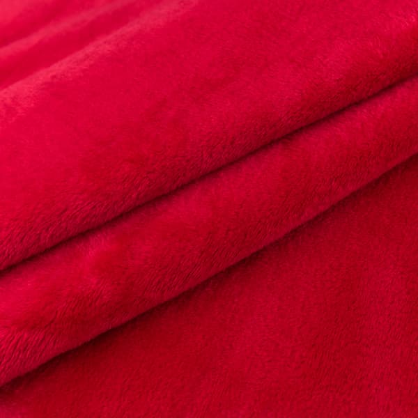 Minky fleece röd