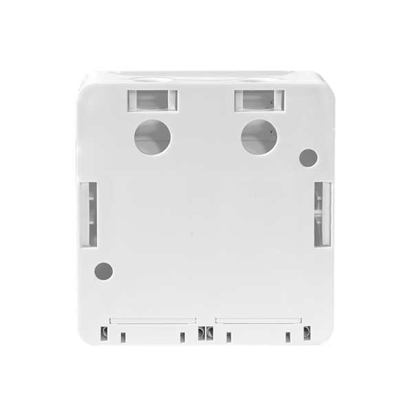 LogiLink Surface-Mounted Box 2 Keystone Module RJ45 USB Cat.6A Snap-in Valkoinen
