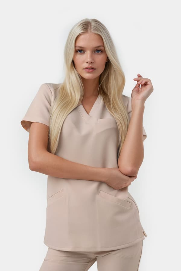Dame Stella medicinsk bluse STELLA SWEATSHIRT SORT L