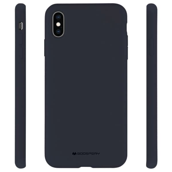 Mercury Silikone Etui til iPhone 12/12 Pro, Marineblå