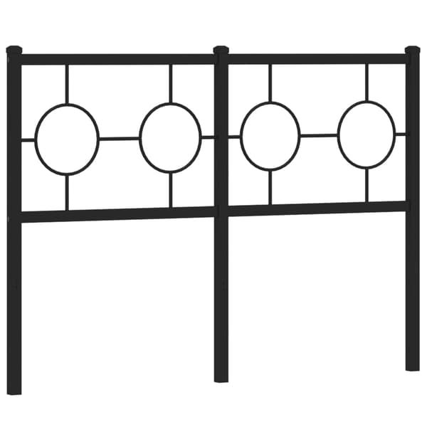 vidaXL metalsengegavl sort 120 cm