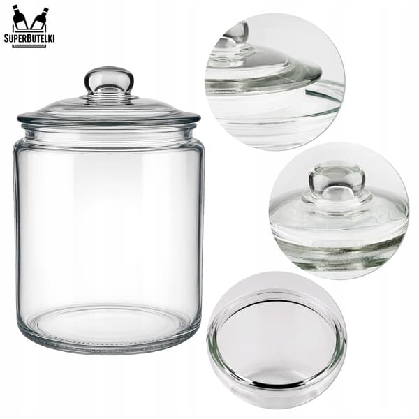 CIACHO 8,5 L glaskrukke med glaslåg