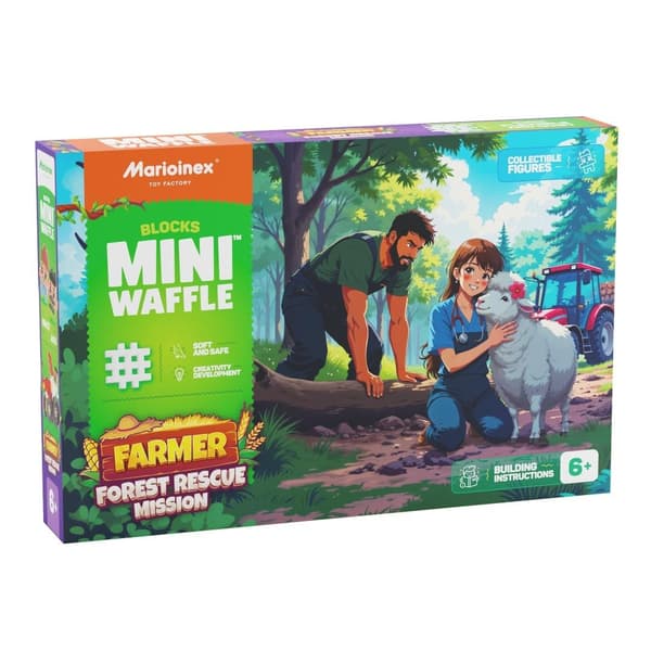Mini vaffel 100 stk. Farmer Forest Rescue