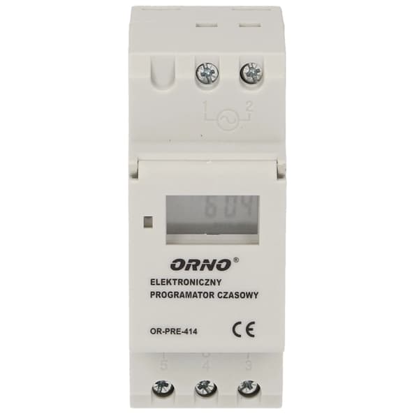 Elektronisk timer 3600W LCD-display för DIN-skena