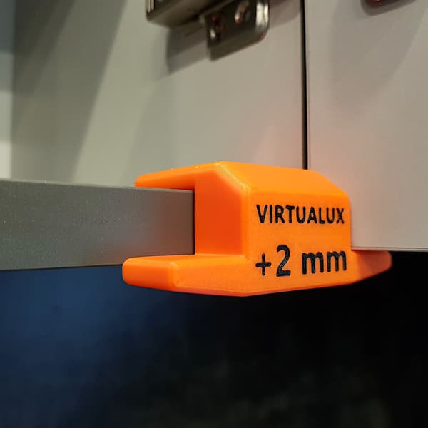 Puusepän kahva etuosien kiinnittämiseen 18 mm - 2 mm levyihin