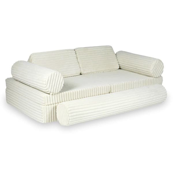 Montessori Premium Waffle Beige Legesofa