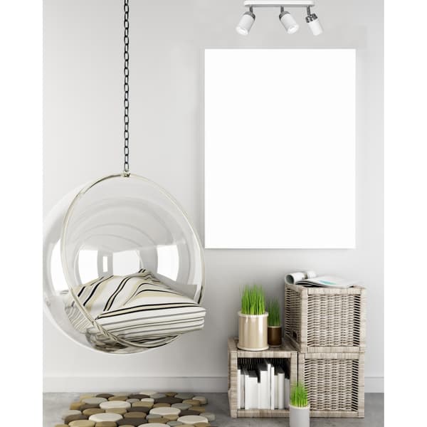 Moderne hvid loftlampe Reno x3