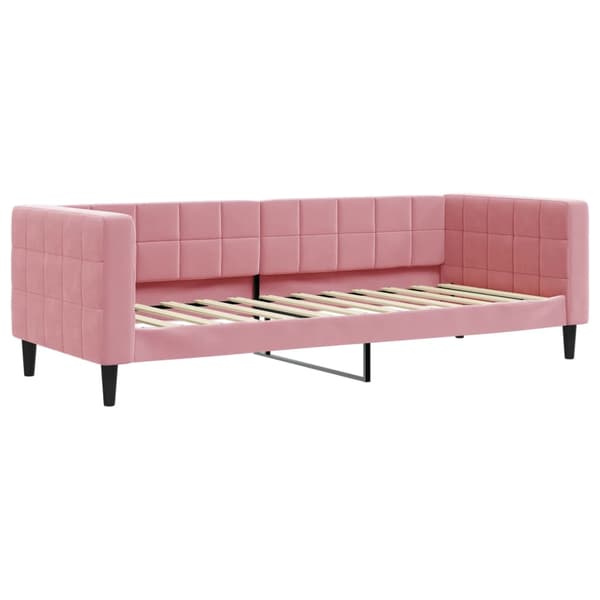 vidaXL Bäddsoffa rosa 80x200 cm klädd i sammet