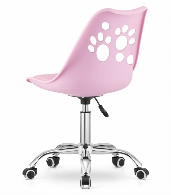 PRINT drejestol - pink