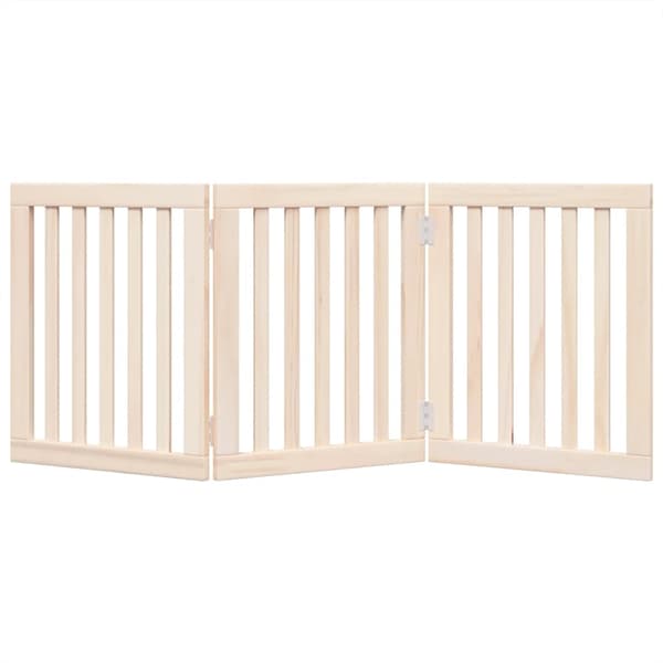 vidaXL foldbart sikkerhedsgitter til hunde, 3 paneler, 150 cm