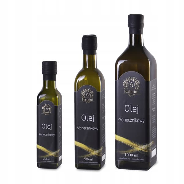 Solrosolja, kallpressad 1000ml Naturini