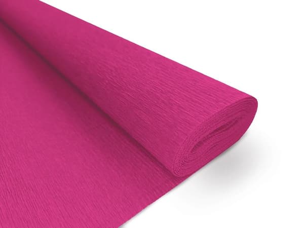 Premium kräppapper 111 200x50cm mörkrosa