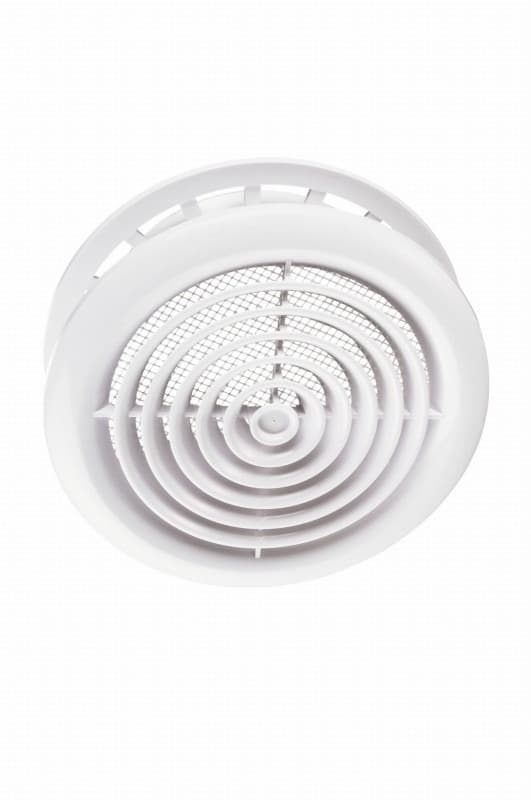 Ventiler MW100KSE - loftsdiffusor med net 100 mm, hvid
