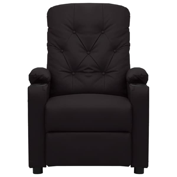 vidaXL massagestol, sort, kunstlæder