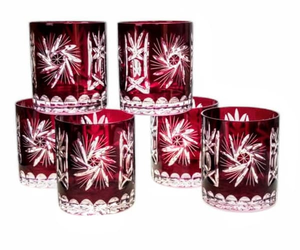 Ruby Crystal Whiskyglas 280 ml Oliven Grinder