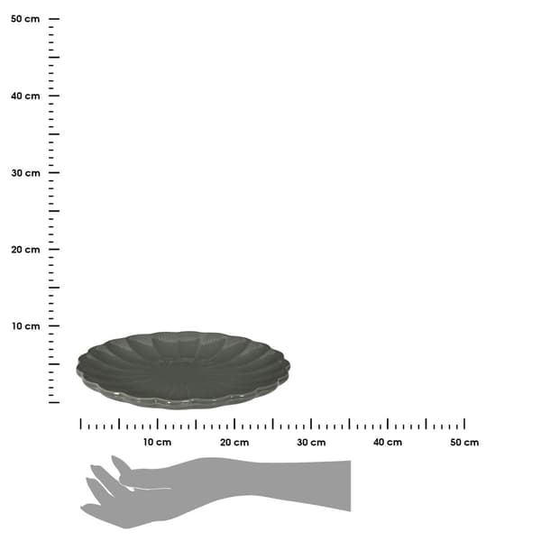 Stor Eden middagstallrik 27 cm grå