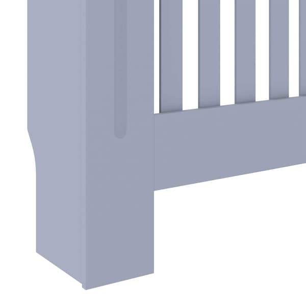 vidaXL Radiatorskydd, MDF, Grå, 78 cm