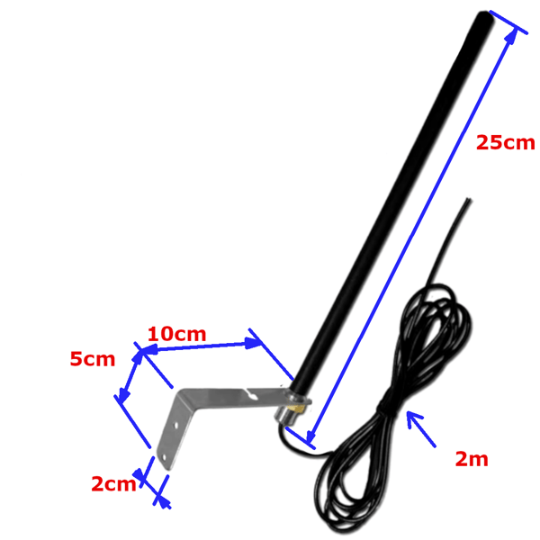 433Mhz 5dBi ekstern antenne