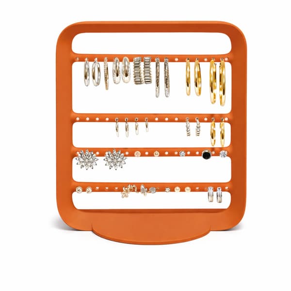 Örhängesställ orange smyckesorganisatör
