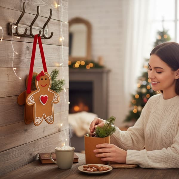 FILTKASSE PEPPARKAKSGUBBE 28 CM