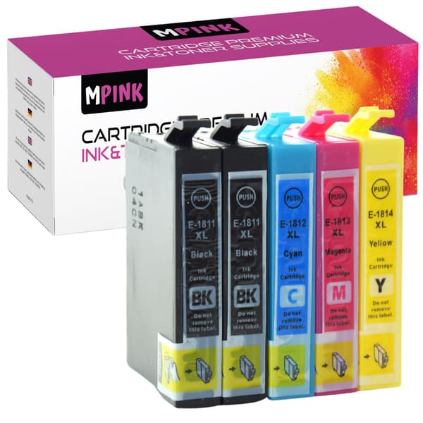 5x blæk til Epson E1816XL CMYKK