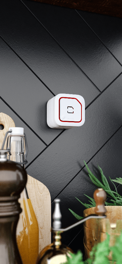 Allocacoc airCube røgdetektor hvid