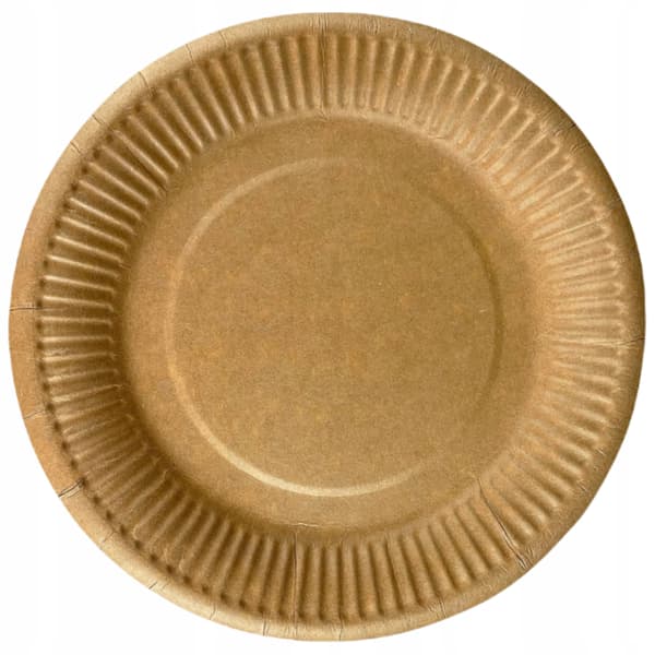 Engångstallrikar i kraftpapper 23 cm 50 st