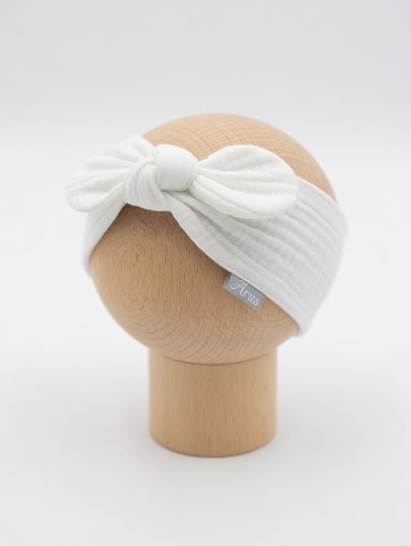 Muslin pandebånd (hvidt)